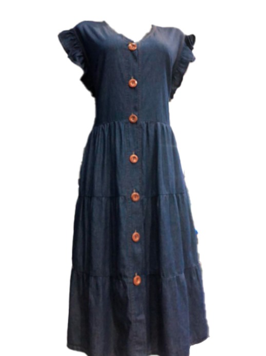 Campesino con botón de madera